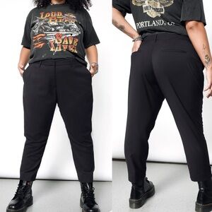 Wildfang The Empower Slim Crop Pant Trousers Black